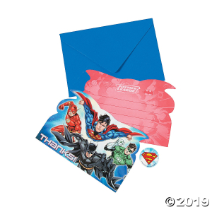 Justice League Thank You Cards (8 Piece(s))