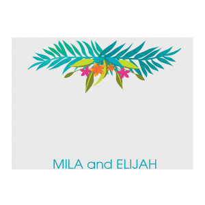 Personalized Tropical Wedding Thank You Cards (25 Piece(s))