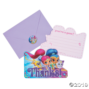 Nickelodeon Shimmer & Shine Thank You Cards (8 Piece(s))
