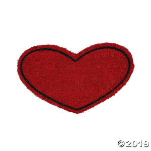 Heart-Shaped Door Mat (1 Piece(s))