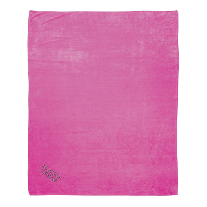 Personalized Pink Stadium Blanket with Black Embroidery (1 Piece(s))