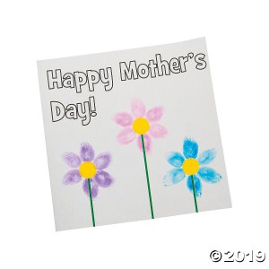 Thumbprint Mother's Day Card Craft Kit (Makes 12)
