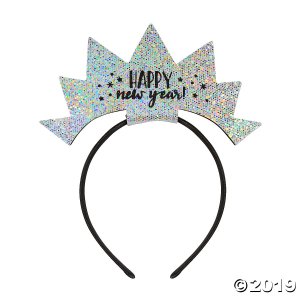 New Year's Eve Sparkle Crown Headband (6 Piece(s))