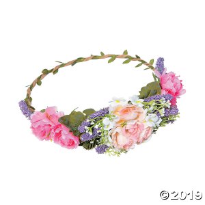 Boho Floral Crown with Lavender Accents (1 Piece(s))