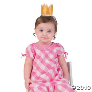 1st Birthday Girl Glitter Crown (1 Piece(s))