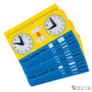 Elapsed Time Dry Erase Boards (Per Dozen)