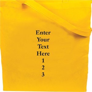 Personalized Large Bright Color Tote Bags (24 Piece(s))