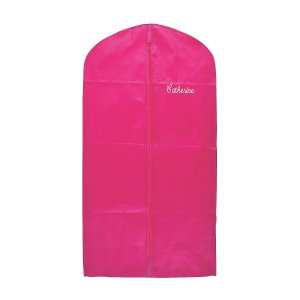 Personalized Hot Pink Garment Bag with Zipper (1 Piece(s))