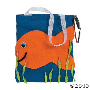 Medium Blue Canvas Tote Bags (Per Dozen)