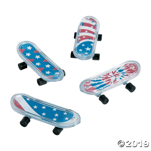 Patriotic Mini Skateboards (36 Piece(s))