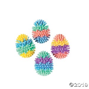Multicolor Egg-Shaped Porcupine Characters (36 Piece(s))