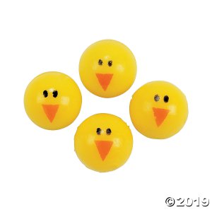 Chick Bouncy Balls (48 Piece(s))