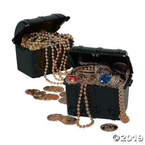 Black Pirate Chests (Per Dozen)