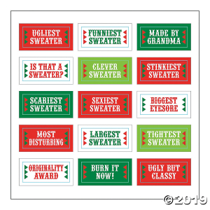 Ugly Sweater Costume Trophies (Per Dozen)
