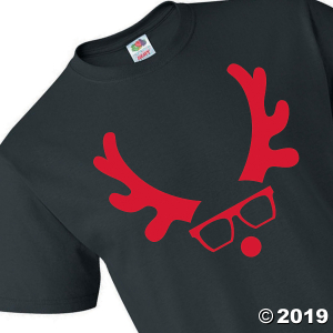 Reindeer Adult's Christmas T-Shirt - Small (1 Piece(s))