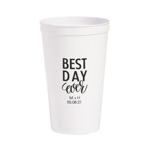 Best Day Ever Personalized Plastic Cups (50 Piece(s))