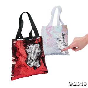 Mini Valentine's Day Flipping Sequins Tote Bags (Per Dozen)