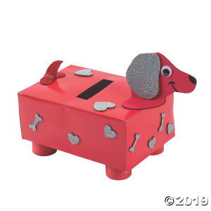 Valentine's Day Puppy Card Holder Box Craft Kit (Makes 1)