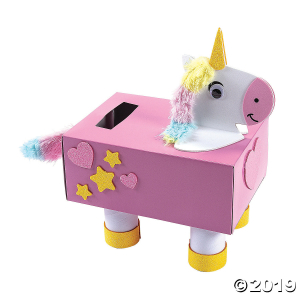 Unicorn Valentine Card Holder Box Craft Kit (Makes 1)