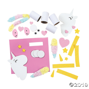 Unicorn Valentine Card Holder Box Craft Kit (Makes 1)