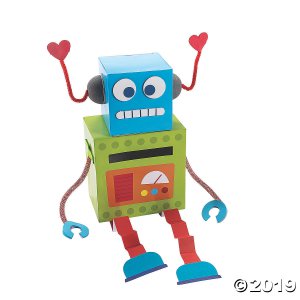 Valentine's Day Robot Card Holder Box Craft Kit (Makes 1)