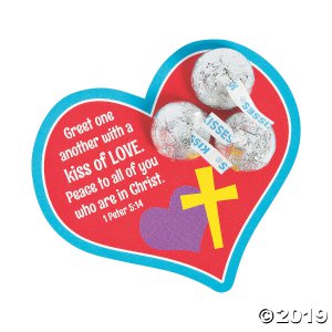 Hershey's® Kisses® 1 Peter 5:14 Valentine's Day Cards (24 Piece(s))