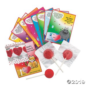 Scripture Candy Valentine Cards & Pops (32 Piece(s))