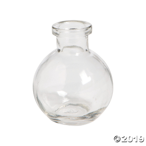 Clear Bulb Shape Bud Vases (6 Piece(s))