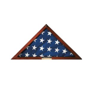 Personalized Triangle Flag Display Case