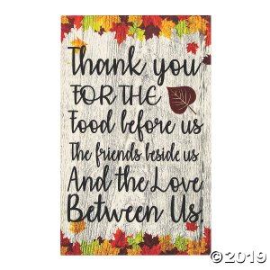 Thank You For the Food Before Us Sign (1 Piece(s))