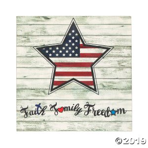 Faith Family Freedom Sign (1 Piece(s))