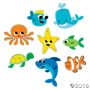 Jumbo Under the Sea Cutouts (8 Piece(s))