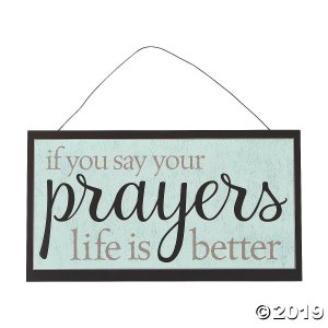 Life Is Better with Prayer Wall Sign (1 Piece(s))
