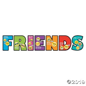 Jumbo How to Be a Friend Letter Cutouts (1 Set(s))