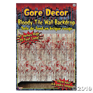 Bloody Tile Wall Roll Halloween Decoration (1 Piece(s))