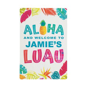 Personalized Luau Wooden Sign (1 Piece(s))