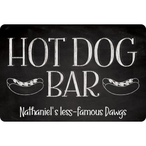 Personalized Hot Dog Bar Sign (1 Piece(s))