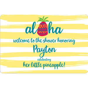 Personalized Pineapple Sign (1 Piece(s))