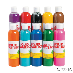 10 Color Liquid Watercolor Paint Set (1 Set(s))