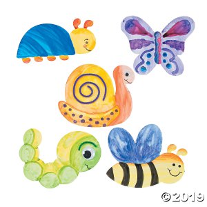 DIY Spring Bug Watercolor Shapes (50 Piece(s))