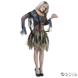 Women's Deluxe Zombie Costume - Small/Medium (1 Piece(s))