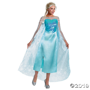 Women's Deluxe Frozen Elsa Costume - Medium (1 Piece(s))