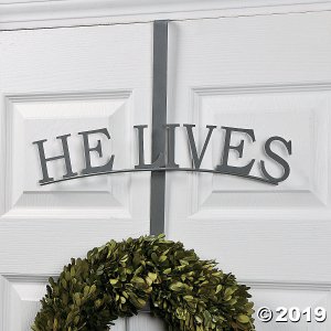 He Lives Wreath Door Hanger (1 Piece(s))