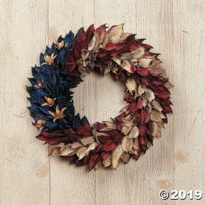 American Flag Floral Wreath