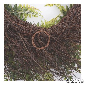 Vickerman 22" Artificial Green Fern Wreath (1 Piece(s))