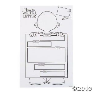 Color Your Own Write a Letter Posters & Jumbo How To Poster (33 Piece(s))