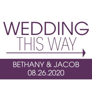 Personalized Wedding This Way Double-Sided Yard Sign (1 Piece(s))