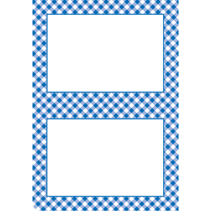 Personalized Blue Gingham Yard Sign