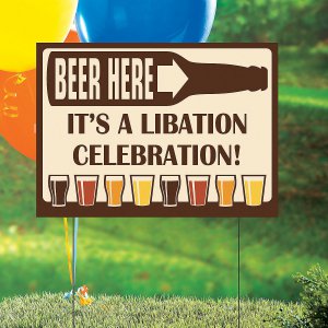 Personalized Beer Party Yard Sign (1 Piece(s))