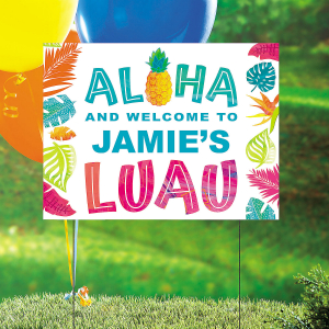 Personalized Luau Yard Sign (1 Piece(s))